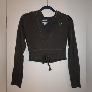 Women's Brown Long Sleeve Top